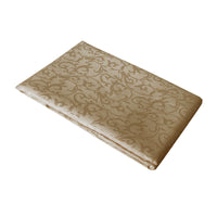 Jacquard Table Cloth Latte Leaves 150 x 220 cm