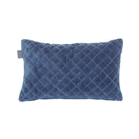 Bedding House Equire Luxury Cotton Filled Oblong Cushion Blue