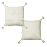 Accessorize Indra Cotton Cover Filled Cushion - Off White
