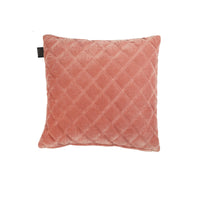 Bedding House Vercors Luxury Cotton Velvet Filled Square Cushion - Pink