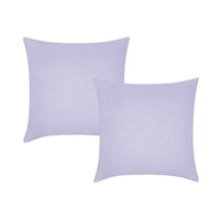 Vintage Design Homewares Pair of Lilac French Linen European Pillowcases 65 x 65cm