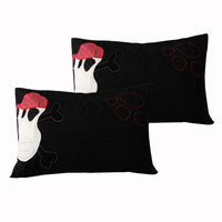 A Pair of Funny Bones Standard Pillowcases