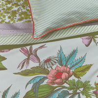Oilily Line Flower Cotton Sateen Quilt Cover Set Queen