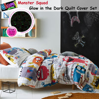 Monster Squad Glow in the Dark Quilt Cover Set Double