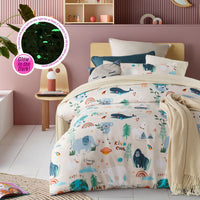 Our Planet Earth Glow in the Dark Quilt Cover Set Single
