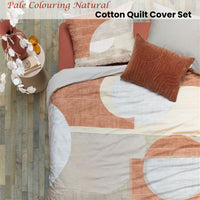 VTWonen Pale Colouring Natural Cotton Quilt Cover Set Queen
