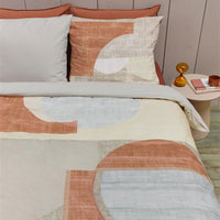 VTWonen Pale Colouring Natural Cotton Quilt Cover Set Queen