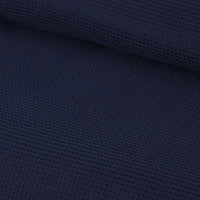 Accessorize Navy Waffle Polyester Quilt Cover Set Double