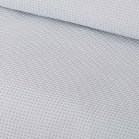 Accessorize Silver Waffle Polyester Quilt Cover Set Double
