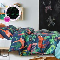 Rainforest Glow in the Dark Quilt Cover Set Double