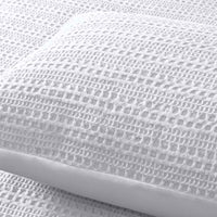 Accessorize Soho Waffle White Quilt Cover Set Queen