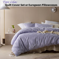 Accessorize Tipo Lilac Chenille Quilt Cover Set Double