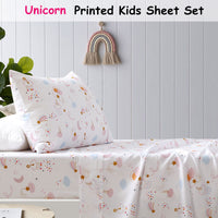 Unicorn Kids Printed Sheet Set Single