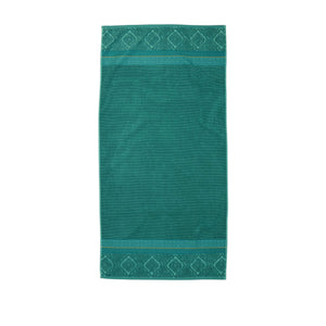 Zellige Pure Cotton Towel 70 x 140 cm - Green
