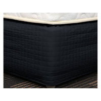 Easy Fit Quilted Valance Black - Single