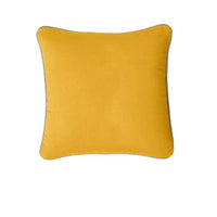 J Elliot Home Gabriel 100% Cotton Cushion Cover 43 x 43 cm Yellow