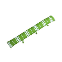 Green Striped 320g Light Weight Draught Excluder 90 x 14 cm