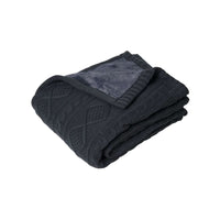 J.Elliot Home Alberta Knit Throw Rug Charcoal