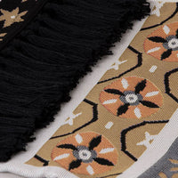 J Elliot Home Kasbah Luxury Fringe Throw 130 x 160cm Black