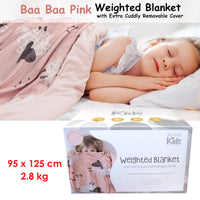 Jelly Bean Kids BAABAA Pink Kids Weighted Blanket 2.8kg