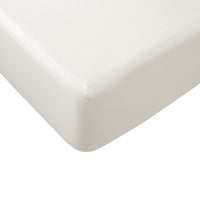 Essentially Home Living Polyester Cotton Fitted Sheet 33cm Wall Ivory Double