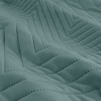 Ardor Hana Stormy Sea Embossed Velvet Quilt Cover Set Queen