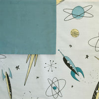 Jelly Bean Kids Rocket Boy Chambray Quilt Cover Set Double