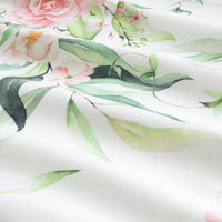 Ardor Rose Whisper Soft Sage Printed Floral Quilt Cover Set Double