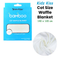 Rayon Bamboo Waffle Blanket Cot Size 140x120cm