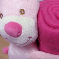 Baby Pink Blanket with Toy Bunny
