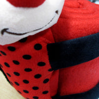 Baby Red Blanket with Toy Ladybug