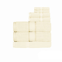 Kingtex 550gsm Cotton 7 Pce Bath Sheet Set Cream