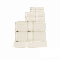 Kingtex 550gsm Cotton 7 Pce Towel Set Cream