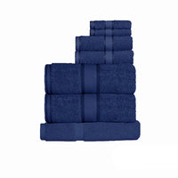 Kingtex 550gsm Cotton 7 Pce Towel Set Navy