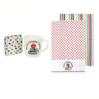 Ladelle Worlds Greatest Teacher Mug & Coaster & Tea Towels