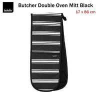 Ladelle Butcher Black Kitchen / BBQ Double Oven Mitt