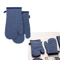 Ladelle Eco Recycled Navy Set of 2 Oven Mitts 18 x 33 cm