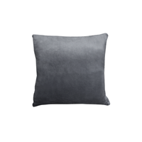 Alastairs Augusta Faux Mink Square Cushion Charcoal