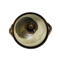 Donabe Japanese Kyoan 24.5cm Clay Pot Ceramic Hot Pot Casserole #8 2-3people 1.5L