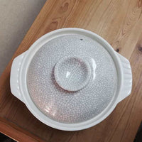 Donabe Japanese Ginpo 24.5cm Clay Pot Ceramic Hot Pot Casserole #8 2-3people 1.5L