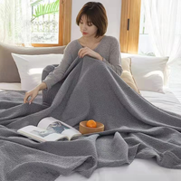 Elegant Classic style Cube Range Blanket Color Space Blue