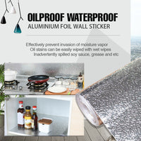 Aluminum Foil Sticker Self Adhesive Oil-proof Waterproof Kitchen Cabinet Wall(40*300cm)