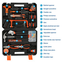 82 Pcs Household Hand Tools Set Hand Tool Kit for Home Office Car Repair Tools
