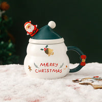 Christmas Cup Gift Box Ceramic Mug Set Mug Gift Set Christmas Coffee Cup(Bell)