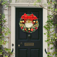 Christmas Wreath Door Garland Decoration Front Door Hanging Flowers Tree Decor(H1-3)