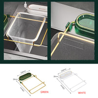 Kitchen Sink Strainer Drain with 200pcs Sink Filter Mesh Bags Filter Food Waste(Green+200pcs net bags)