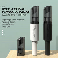 Wireless Charge 6000Pa Suction Powerful Portable Car Vacuum Cleaner Home Duster(White)