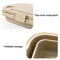 3 In 1 Folding Camping Storage Box Outdoor Food Fruit Container Picnic Table Basket