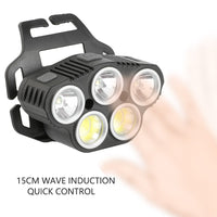 6 Modes LED Head Torch Induction Headlight Camping COB Infrared Strong Lights