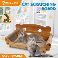 VaKa Cat Scratching Scratcher Board Cat Tree Pad Lounge Toy Corrugated Cardboard